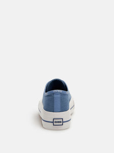GUESS Emma Canvas Trainer Denim Blue
