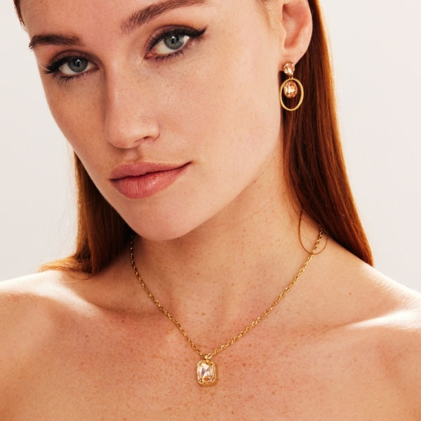 KNIGHT & DAY - Tori Champagne Earrings