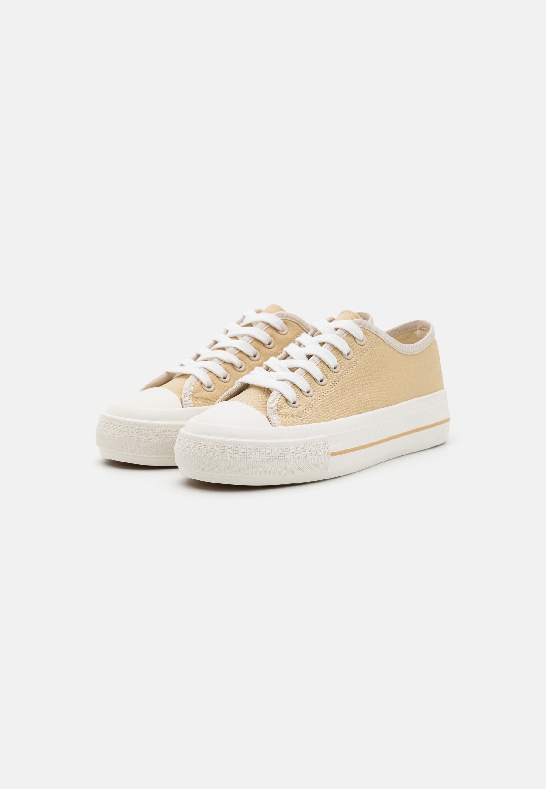 GUESS Emma Canvas Trainer Beige