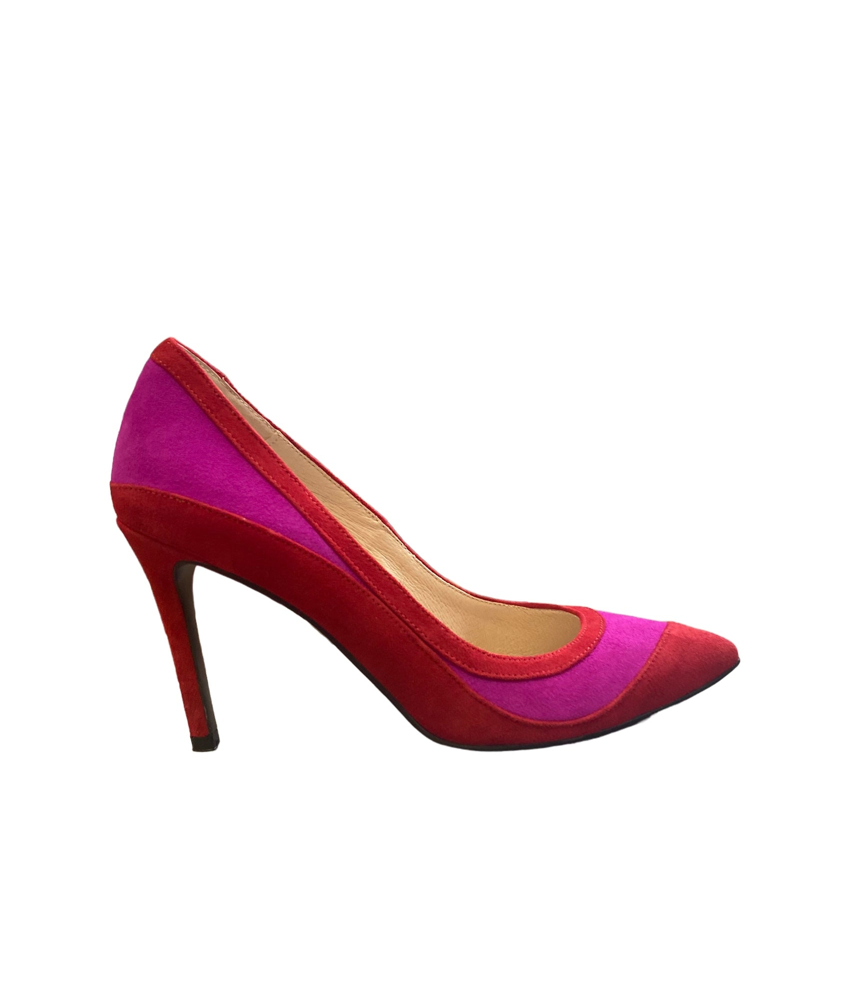 EMIS Fuchsia and Red Heeled Shoe