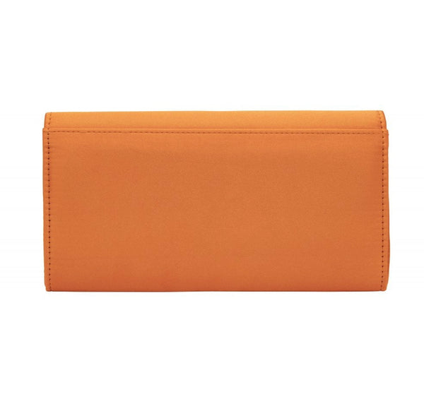 LOTUS Trudy Orange Satin Clutch Bag