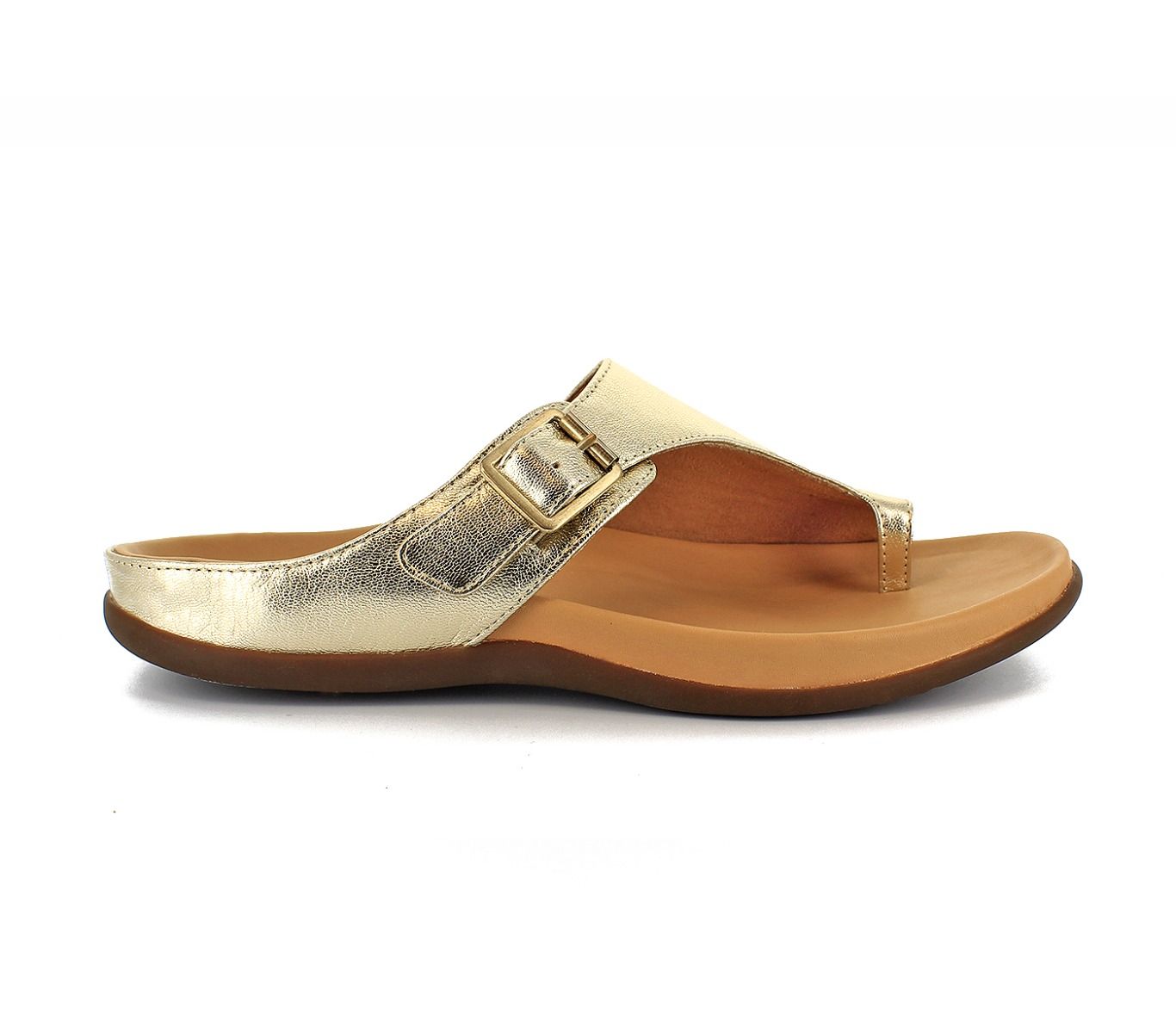 STRIVE JAVA II Light Gold Toe Post Sandal