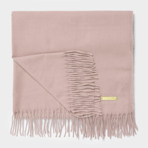BOXED SCARF PALE PINK - KATIE LOXTON