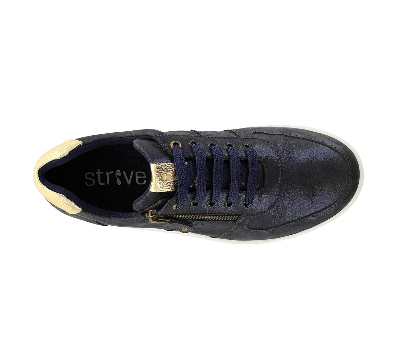 Strive Madison Navy Sparkle Orthotic Trainers