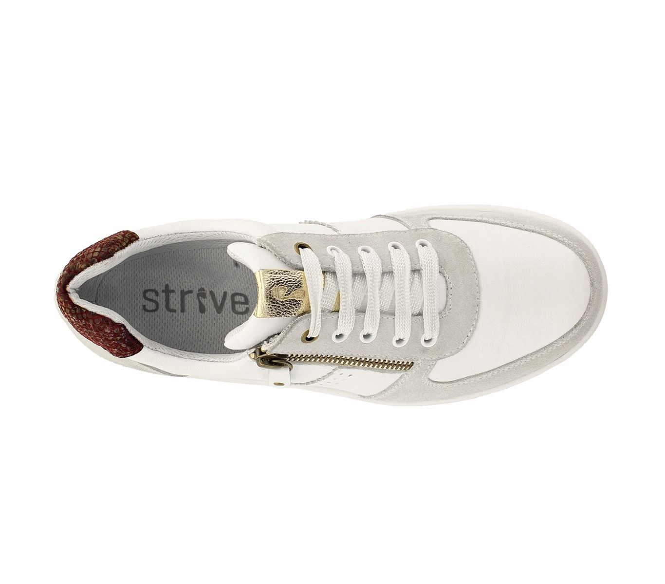 STRIVE Madison Winter White Orthotic Trainers