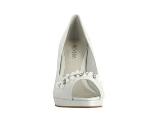 Menbur Rosana Ivory Peeptoe shoe - 4811
