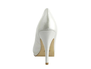 Menbur Rosana Ivory Peeptoe shoe - 4811